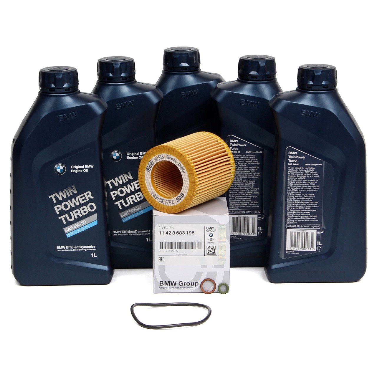 5L 5 Liter ORIGINAL BMW Motoröl Öl 5W30 LongLife-04 + Ölfilter 11427953129