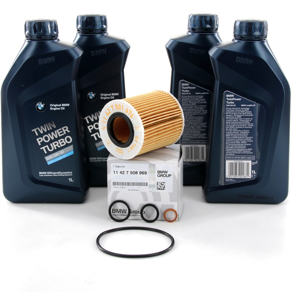 4L 4 Liter ORIGINAL BMW Motoröl Öl 5W30 LongLife-04 + Ölfilter 11427508969