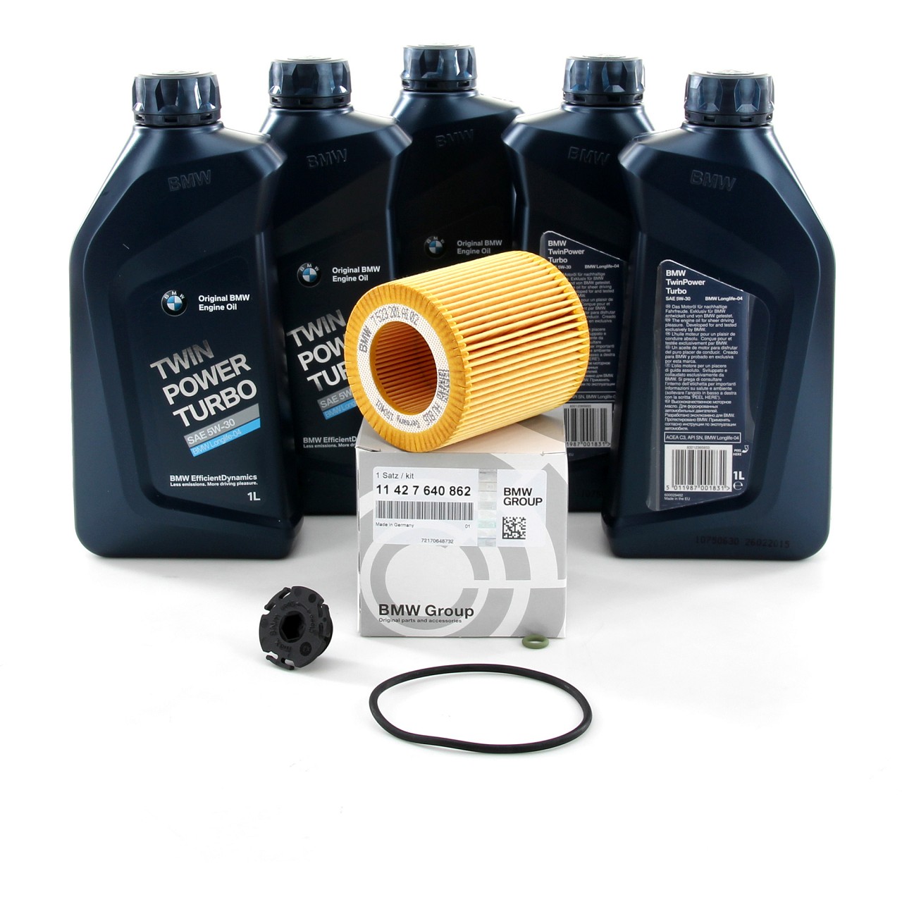 ORIGINAL BMW Motoröl Öl 5W30 LongLife-04 5 Liter + Ölfilter 11427640862