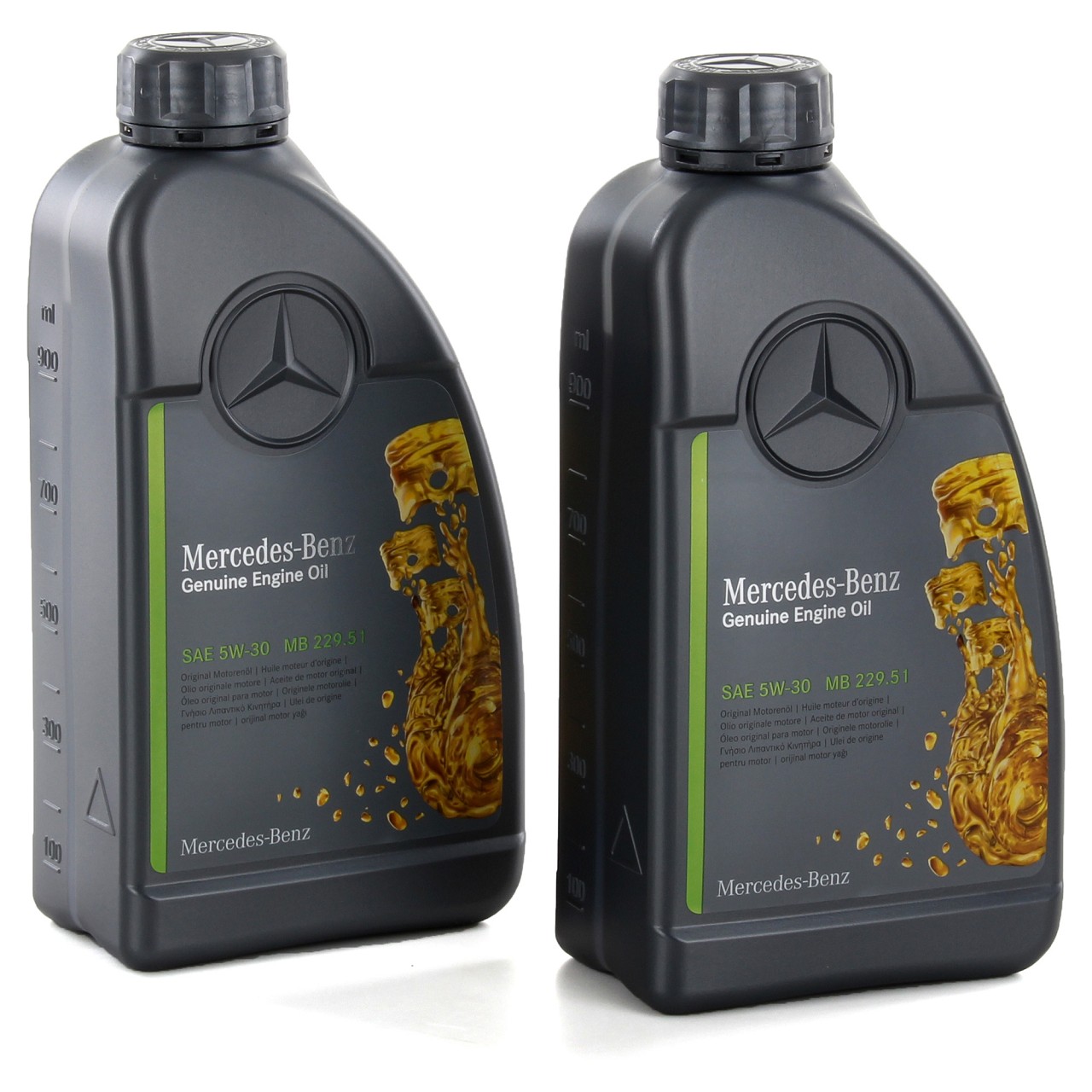2x 1 L 1 Liter ORIGINAL Mercedes-Benz ÖL Motoröl 5W30 MB 229.51 0009899701BRD6