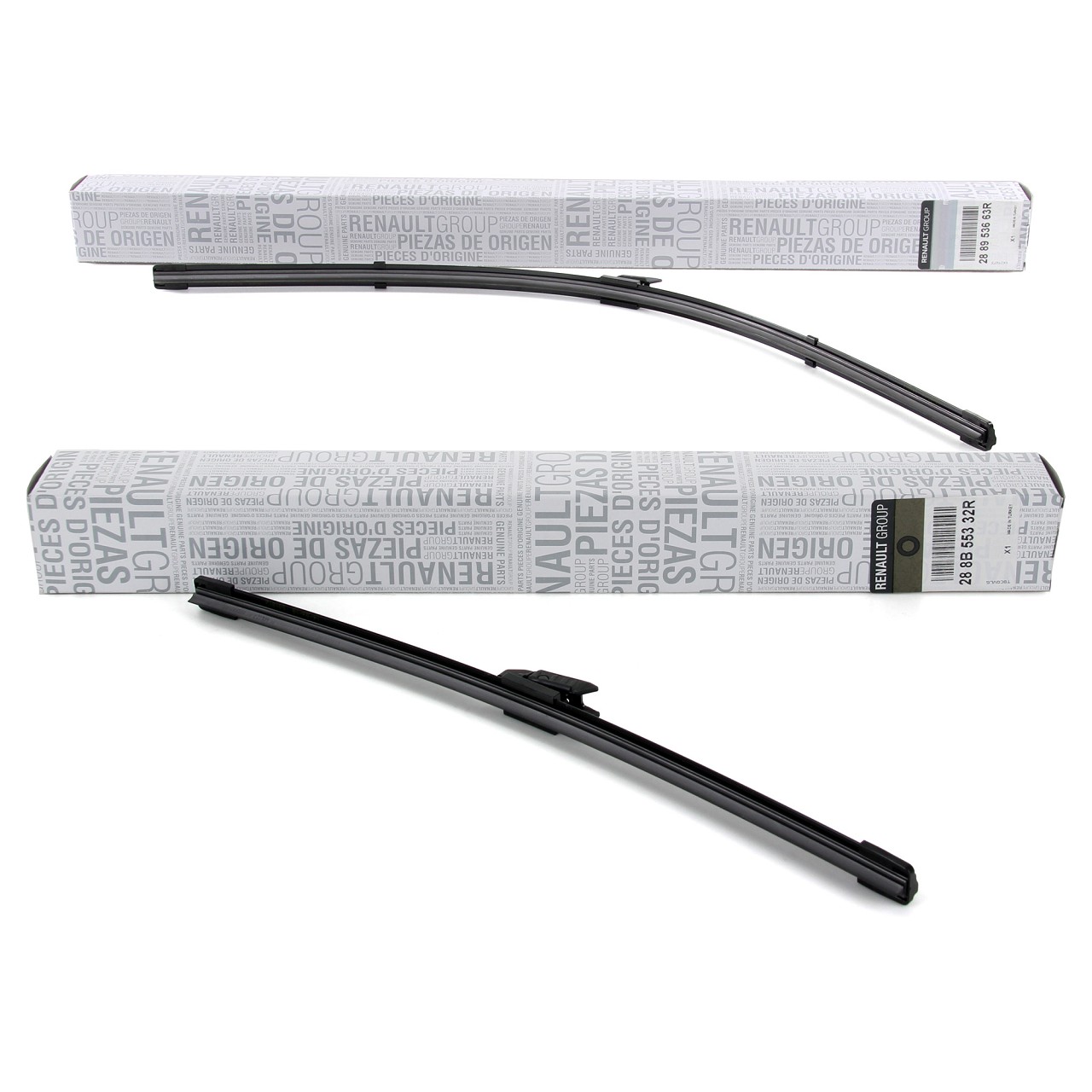 Original RENAULT Wiper blades - 28 89 536 63R, 28 8B 553 32R | myparto
