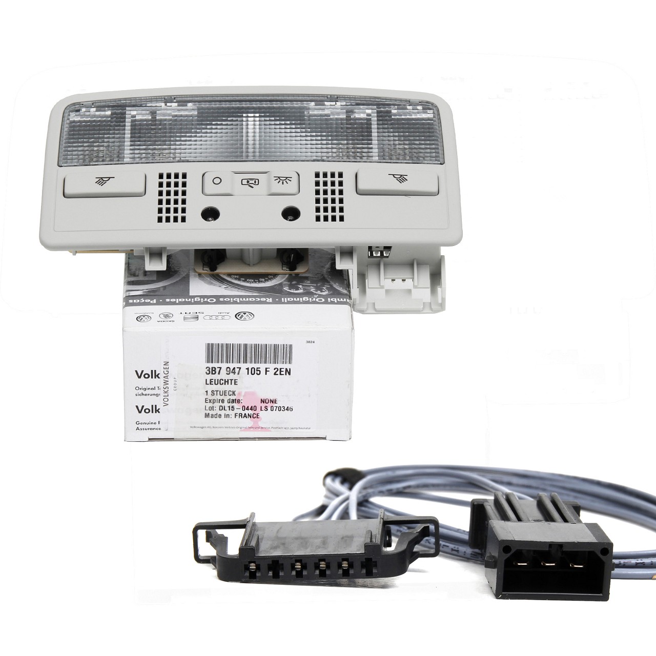 ORIGINAL VW Innenraumleuchte W8 LED Tuning Golf 4 Passat Bora Polo 3B7947105F2EN