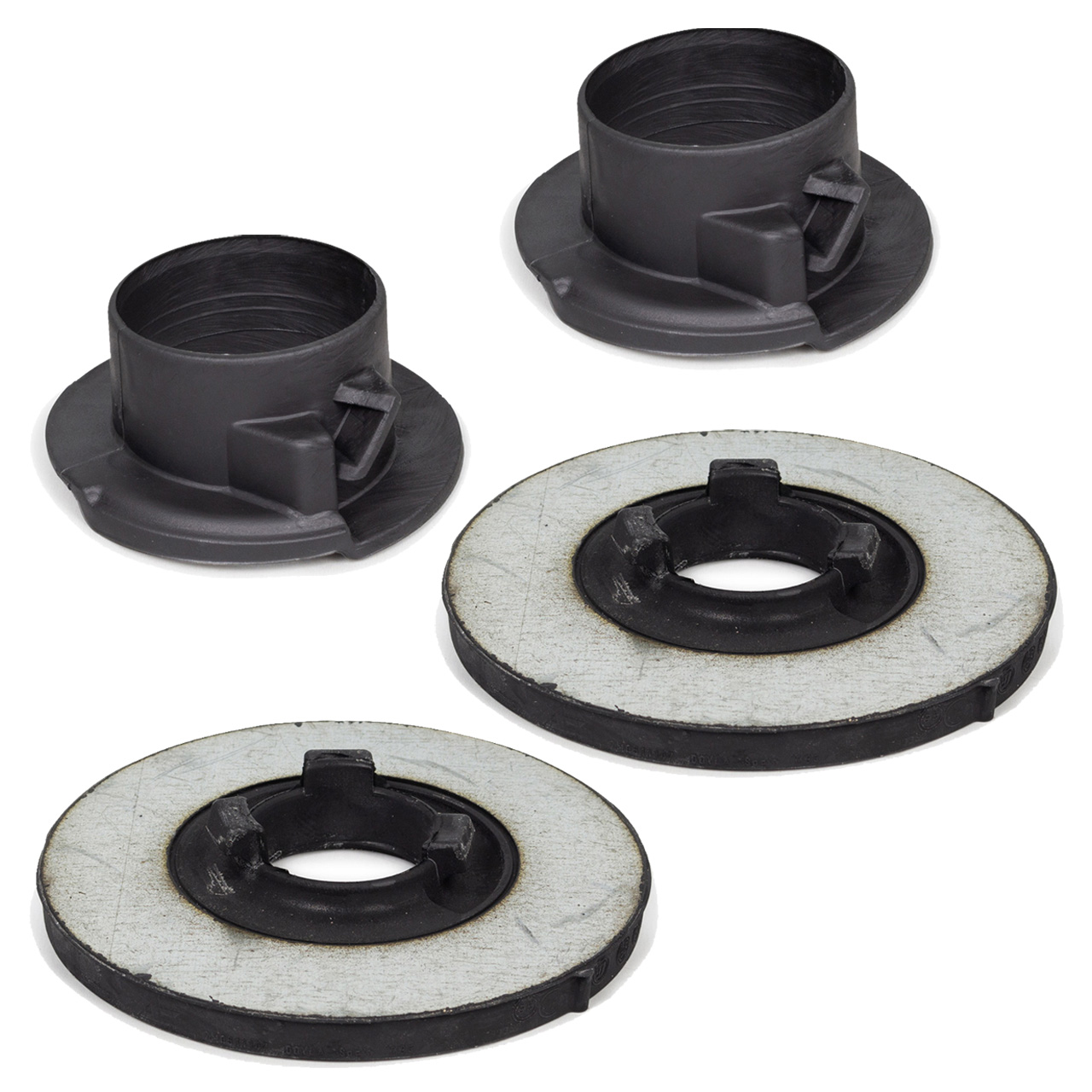4x ORIGINAL SEAT VW Federteller Sharan (7M) Alhambra (7V) hinten unten + oben