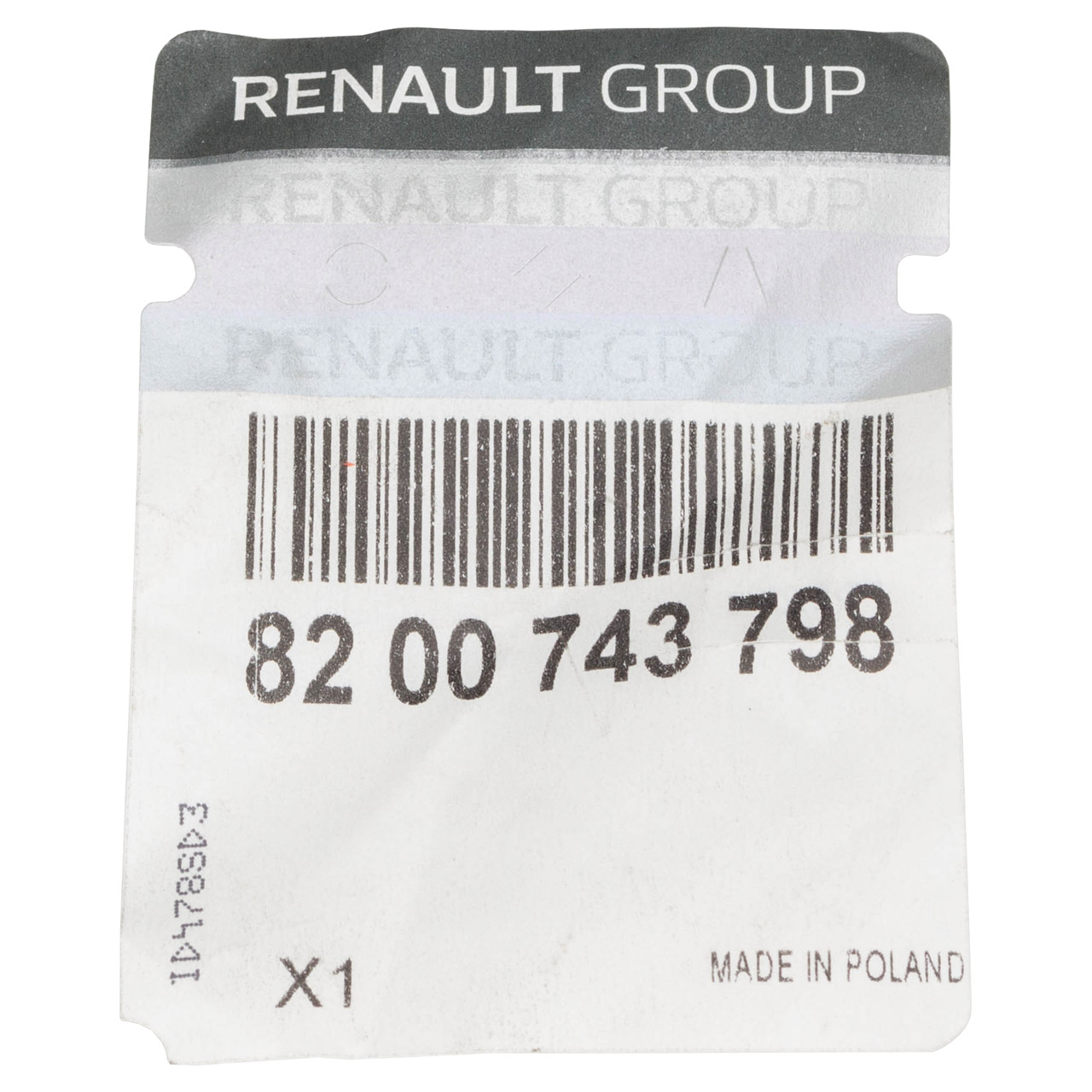 ORIGINAL Renault Gurtschloss Sicherheitsgurt Kangoo KC0/1 hinten 8200743798