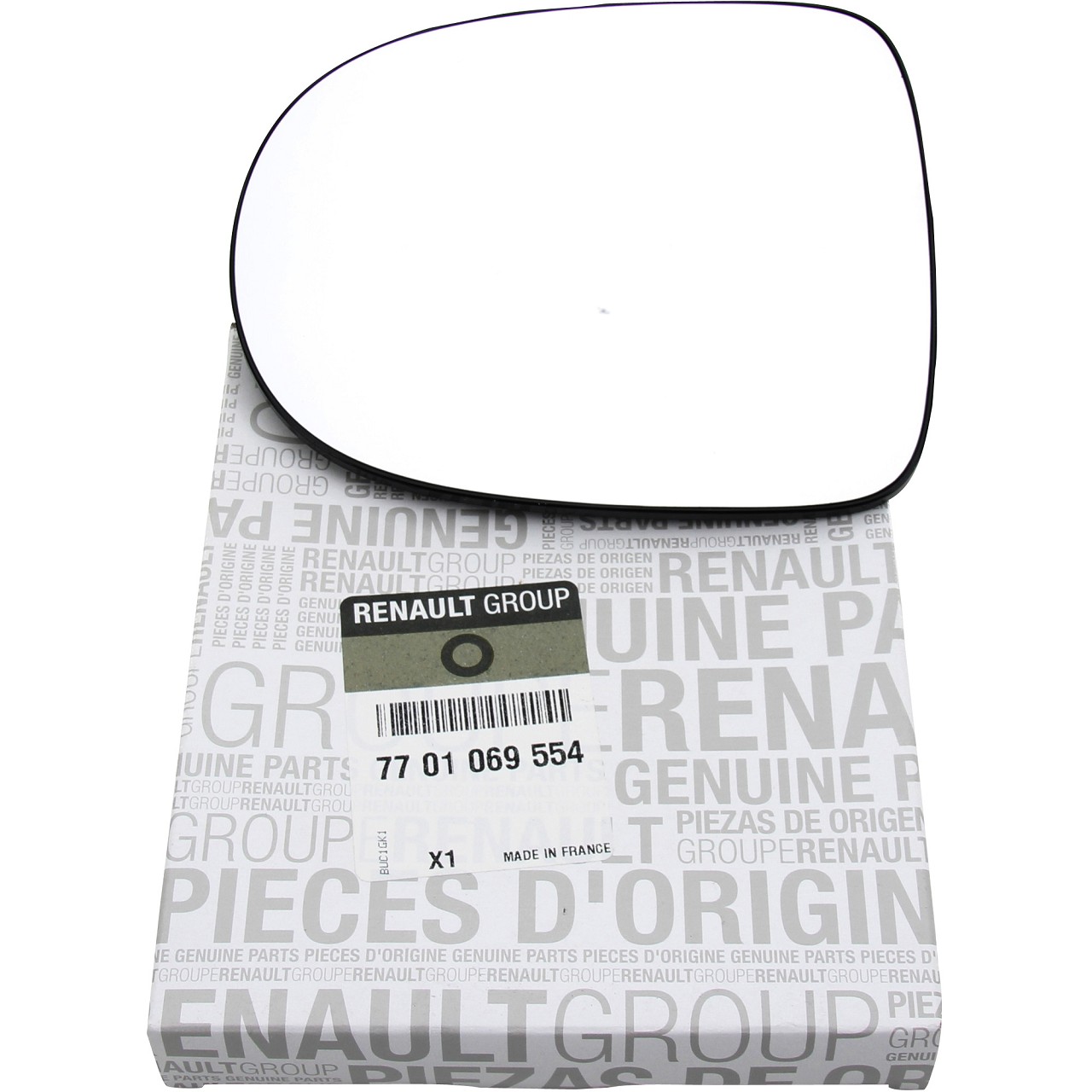 ORIGINAL Renault Außenspiegel Spiegelglas CLIO III TWINGO II rechts 7701069554