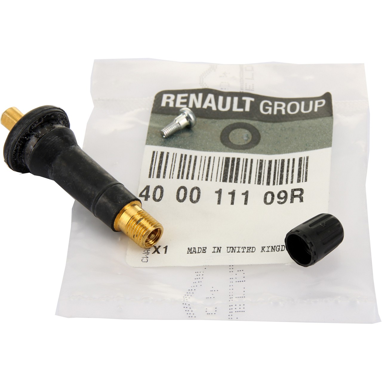 ORIGINAL Renault Gummiventil Kunststoffkappe Reifen Reifendruck 400011109R