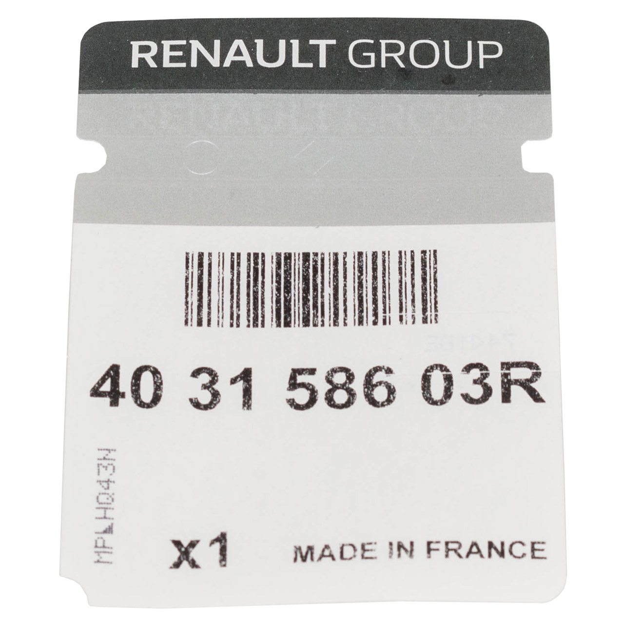 1x ORIGINAL Renault Radkappe Radblende 15 Zoll Schwarz Silber Twingo 3 403158603R