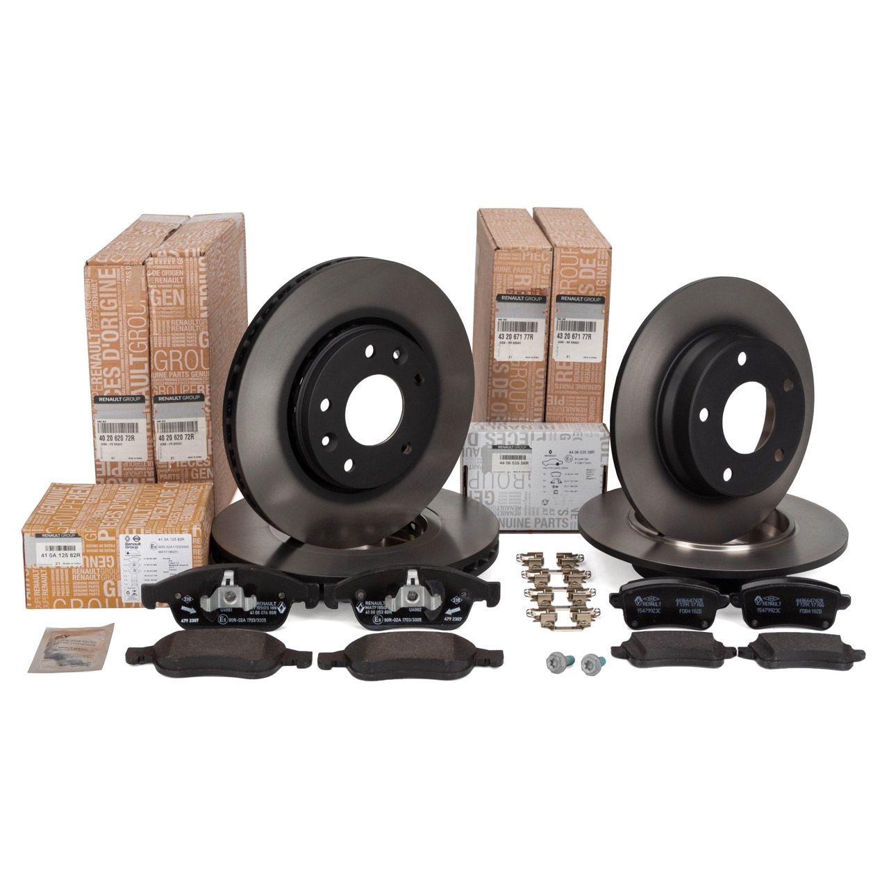 ORIGINAL Renault brake discs and brake pads Arkana 1 (LCM_, LDN_) 1.3 TCe front + rear