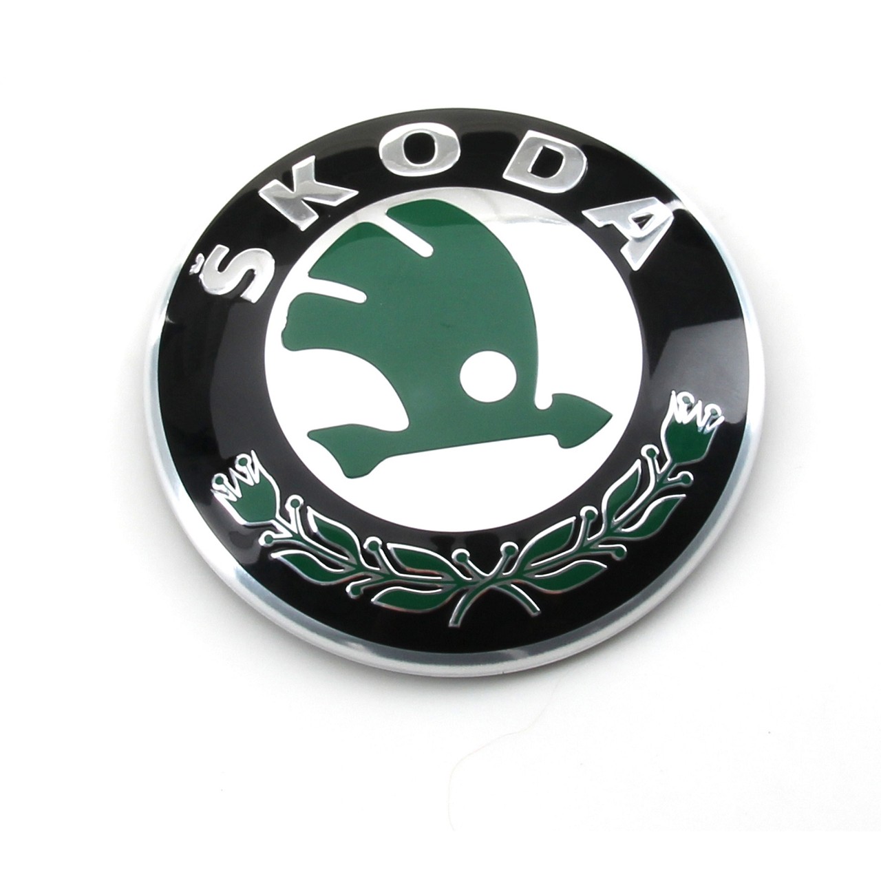 ORIGINAL Skoda Emblem Plakette Fabia Octavia Rapid Roomster Superb Yeti vorne
