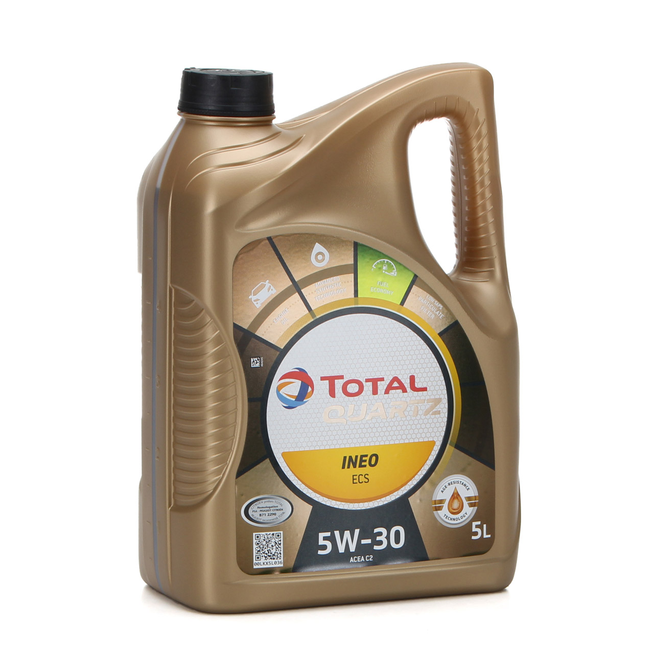 5 Liter TOTAL 5W-30 Motoröl + ORIGINAL PSA Ölfilter C3 C4 C5 208 308 508 1.6 HDi