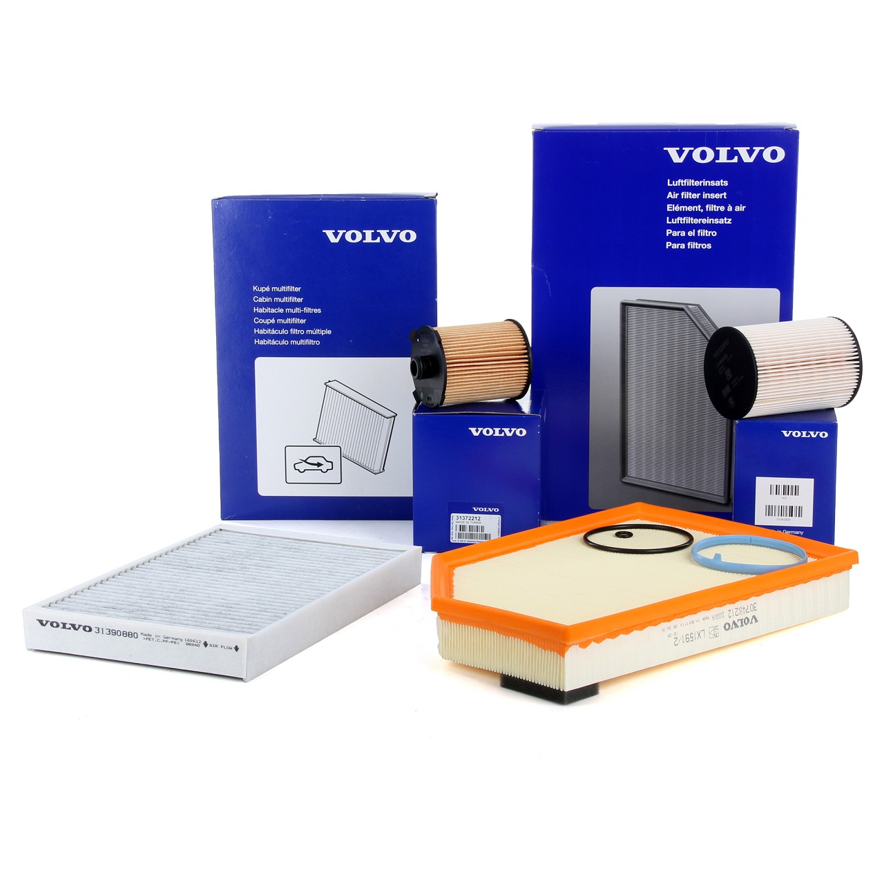 ORIGINAL Volvo Inspektionskit Filterpaket Filterset S60 II D4 181 PS