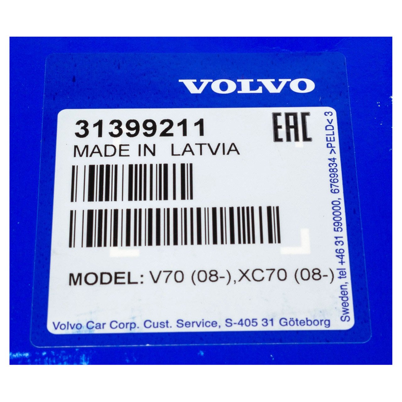 ORIGINAL Volvo Sonnenschutz Seitenscheiben Satz 2-tlg V70 3 XC70 2 hinten 31399211