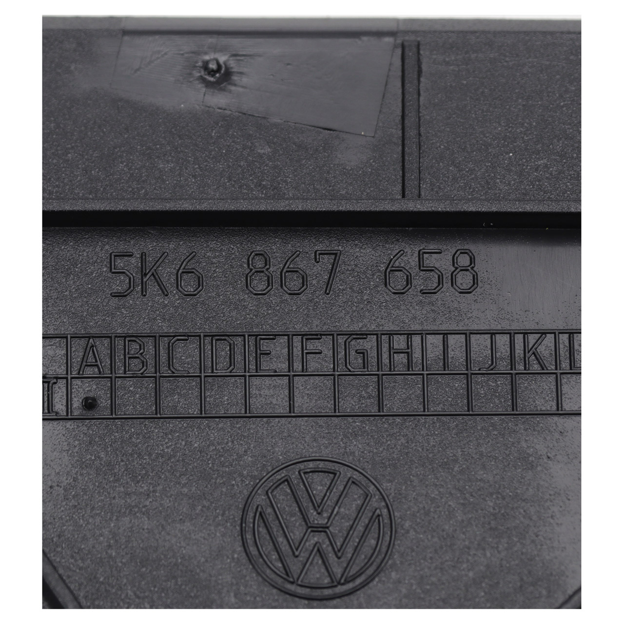 ORIGINAL VW Abdeckung Verkleidung Heckklappe Schwarz Golf 6 rechts 5K6867658 82V