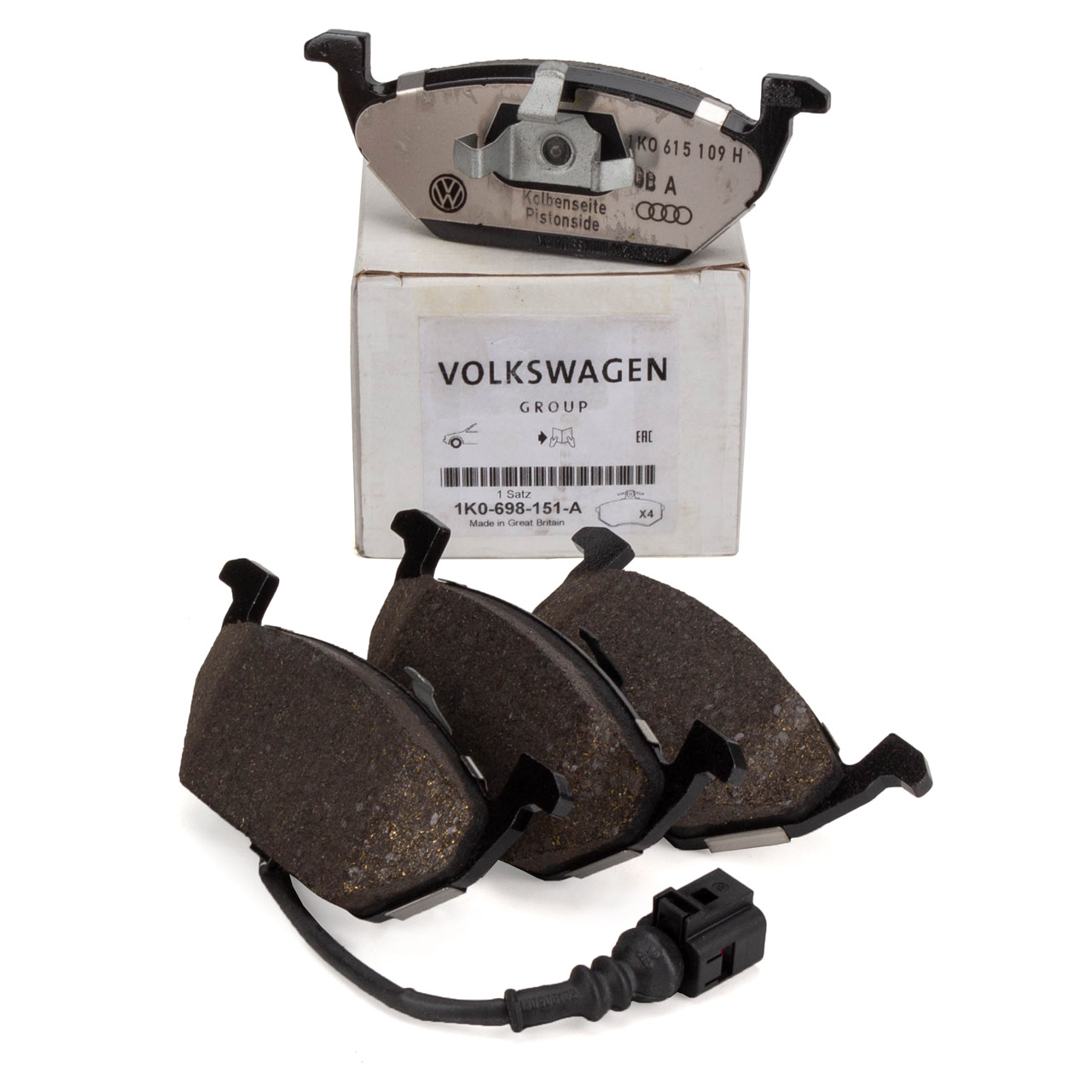 Original VOLKSWAGEN Bremsbeläge - 1K0 698 151 M | myparto