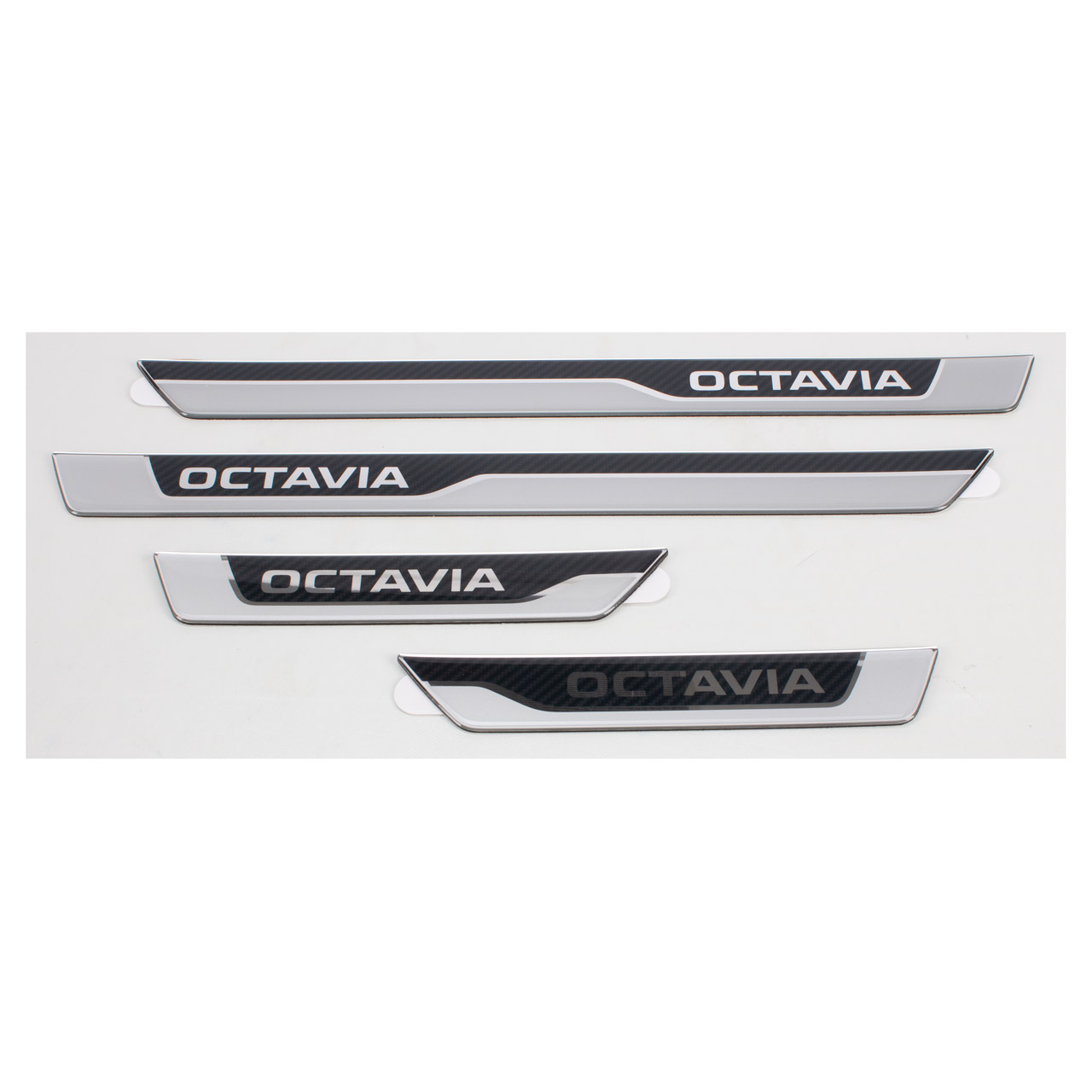 ORIGINAL Skoda Einstiegsleiste Satz 3D Carbon-Look Octavia 4 NX vorne + hinten 5E3071310A