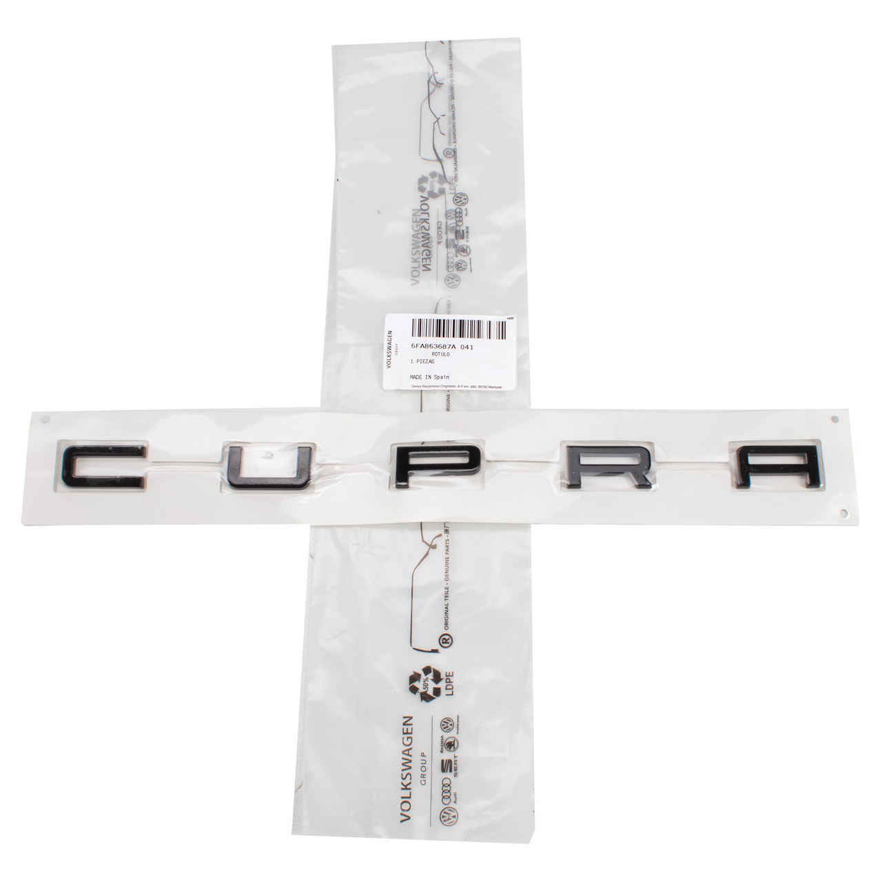 ORIGINAL Cupra Emblem Schriftzug CUPRA Schwarz Formentor Leon hinten 5FA853687A 041