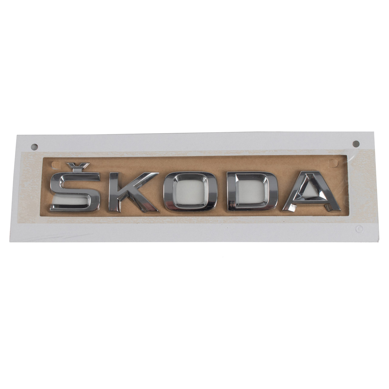 ORIGINAL Skoda Emblem Schriftzug SKODA Chrom Fabia 3 4 Karoq Citigo hinten 5JA853687 2ZZ