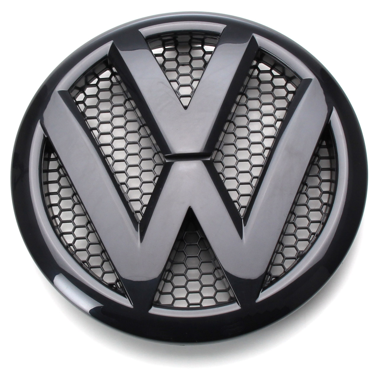 ORIGINAL VW Emblem Logo Kühlergrill Schwarz Ø 17cm Transporter T5 vorne  7E0853601D 041