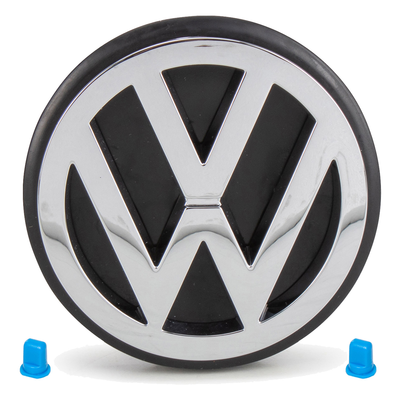 ORIGINAL VW Emblem Logo Heckklappe Chrom + 2x Tülle Transporter T4 701853601F DRR