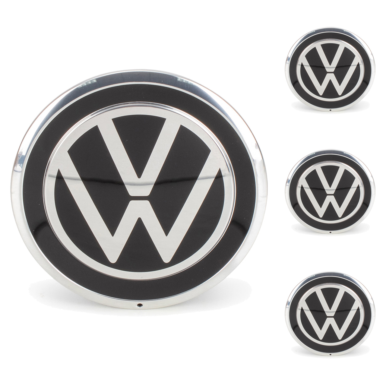 Original VW up! Radzierkappe Blende Abdeckung Kappe Nabenkappe silber/weiß