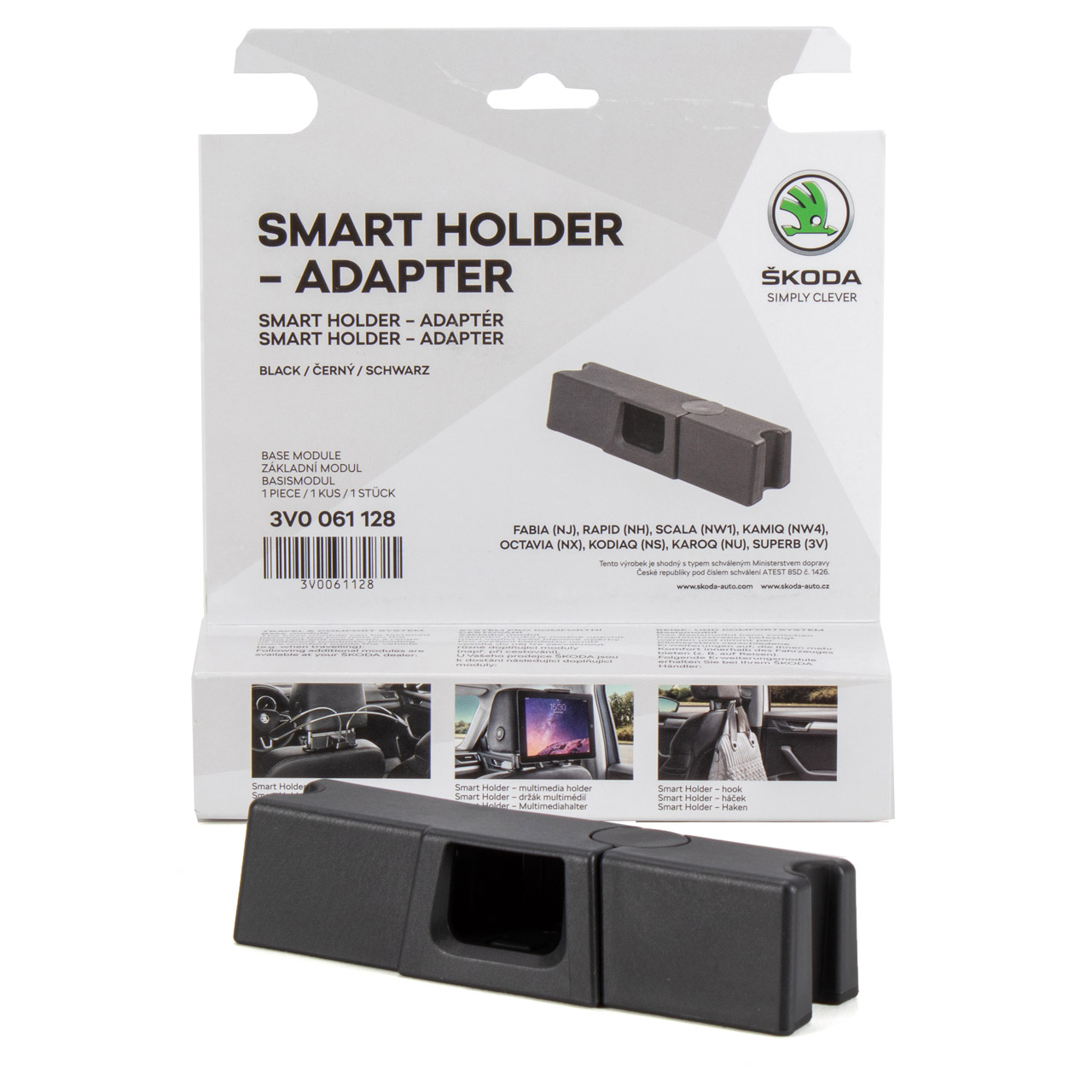 ORIGINAL Skoda Smart Holder Adapter Aufnahme für Kopfstütze 3V0061128