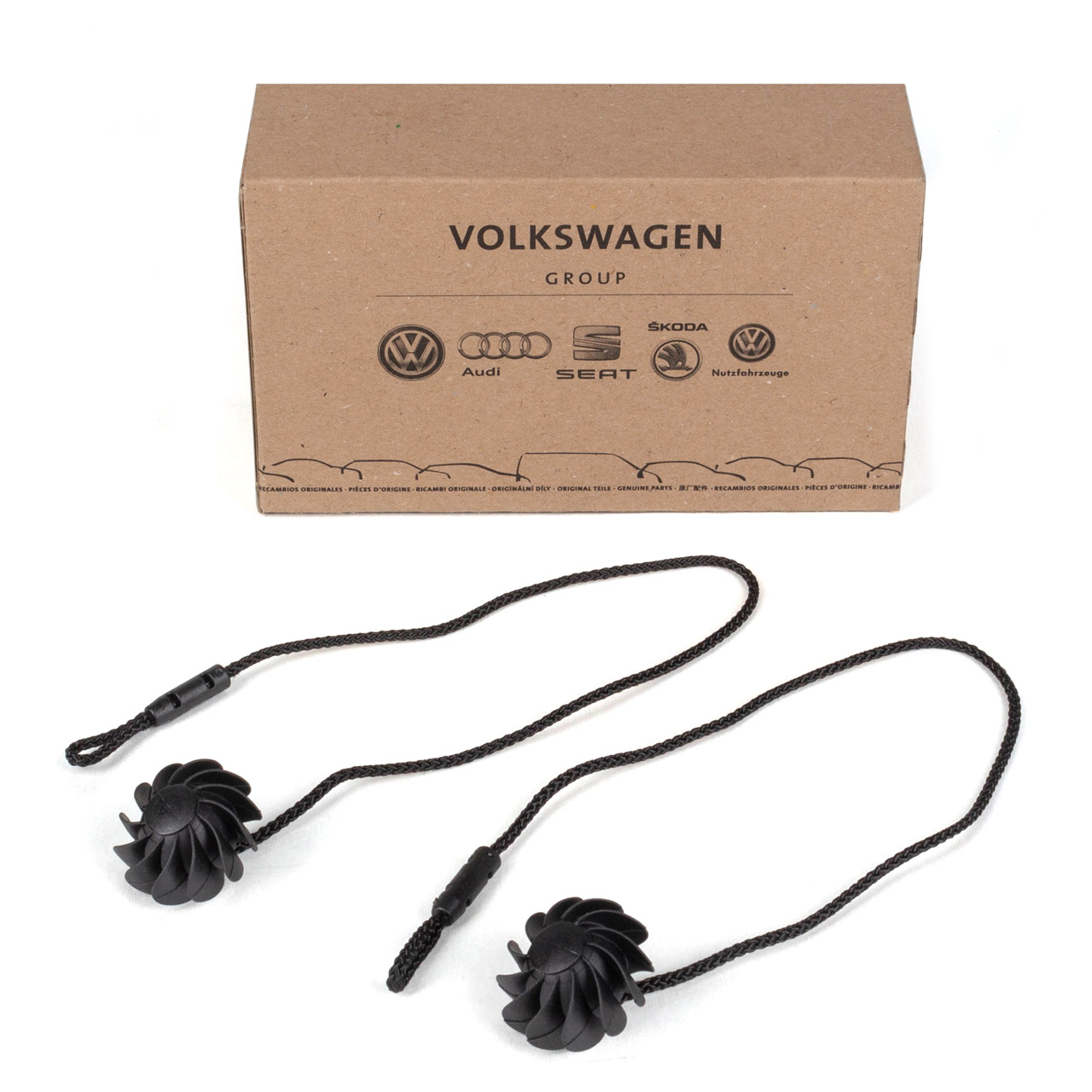 2x ORIGINAL VW Halteband Laderaumabdeckung Schwarz Golf Plus 5M0863447 9B9