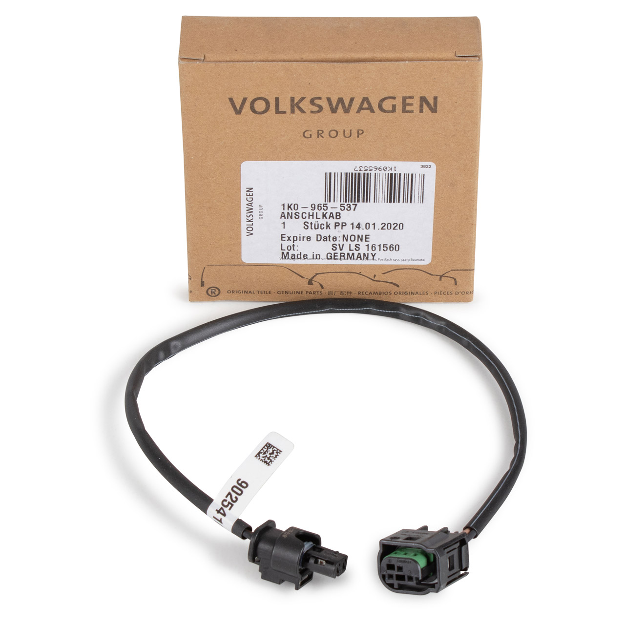 ORIGINAL VW Kabel Rep.-Satz Stecker Zusatzwasserpumpe Golf 5 6 7 Passat Tiguan 1K0965537