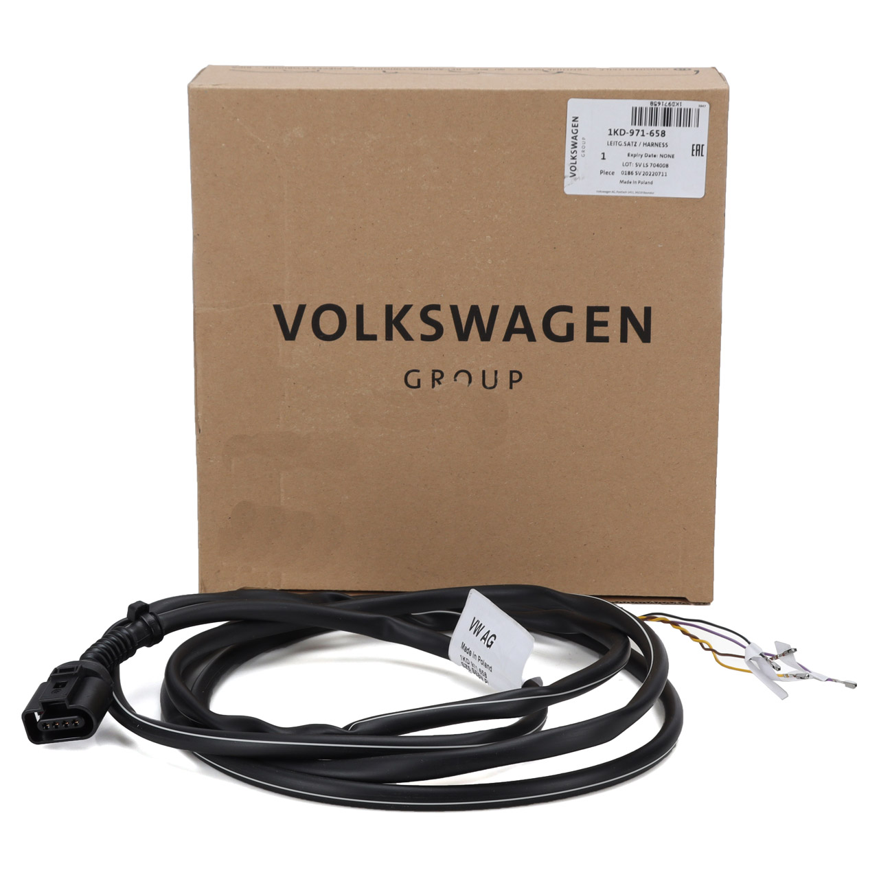 ORIGINAL VW Seat Skoda Adapter Leitung Rep.-Satz Temperaturfühler Golf 5 Passat 1KD971658
