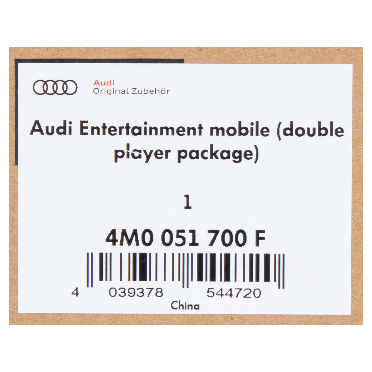 ORIGINAL Audi Tablet-PC Doppel-Player-Paket 10,1 Zoll 1.200x800 16 GB 4M0051700F