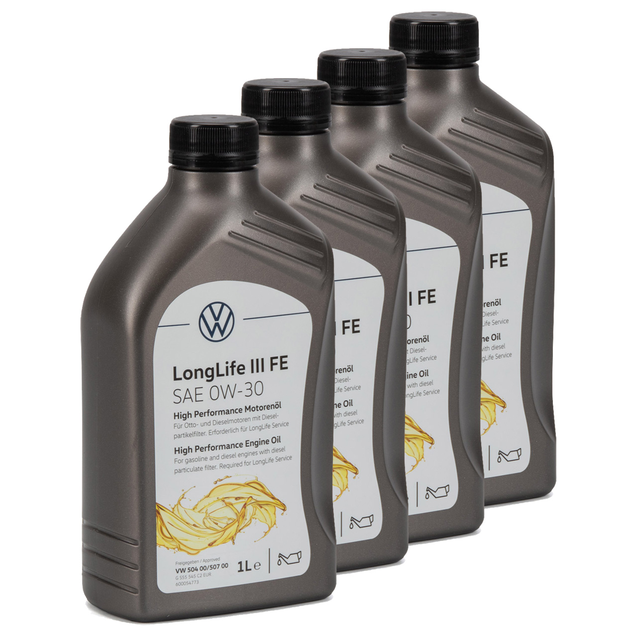 4L 4 Liter ORIGINAL VW Motoröl Öl 0W-30 LONGLIFE III FE 504.00 507.00 GS55545C2
