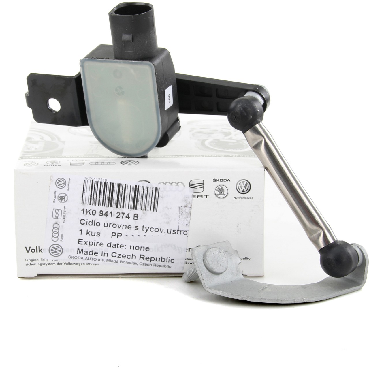 Niveausensor Linksvoor Voor Koplampverstelling - Vervangend Onderdeel 3C0412521B - Compatibel Met VW, Audi, SEAT, Skoda