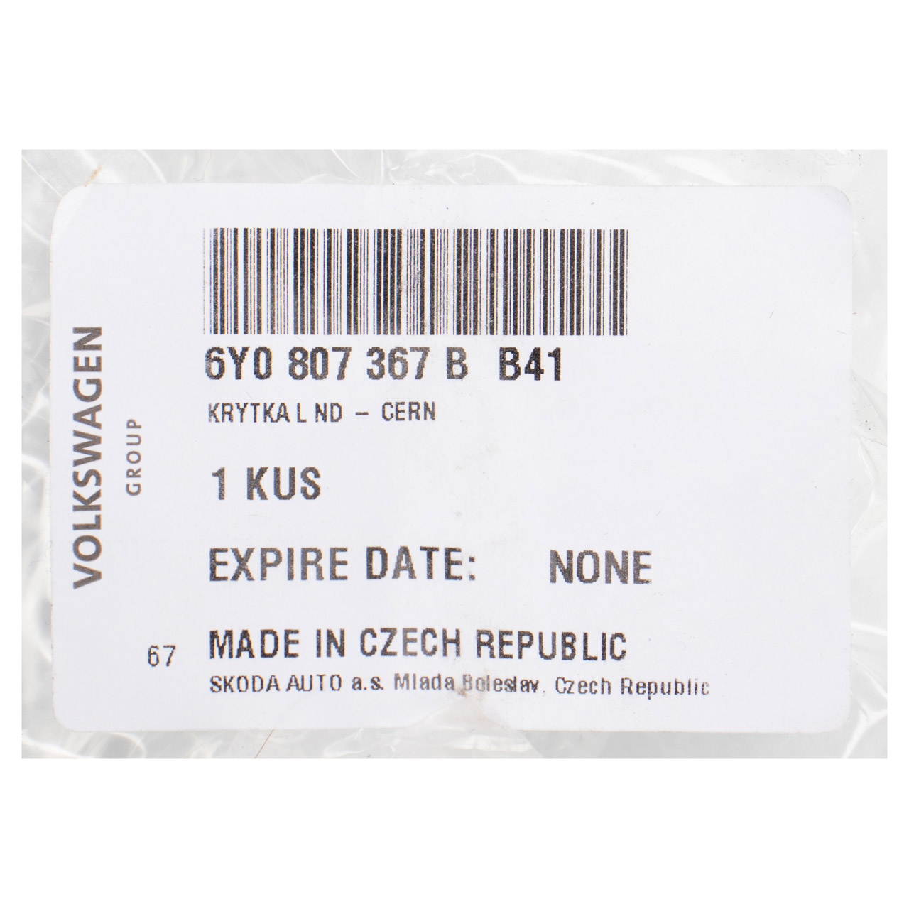 ORIGINAL Skoda Blende Stoßstange Nebelscheinwerfer Fabia 1 ab 2004 links 6Y0807367B B41
