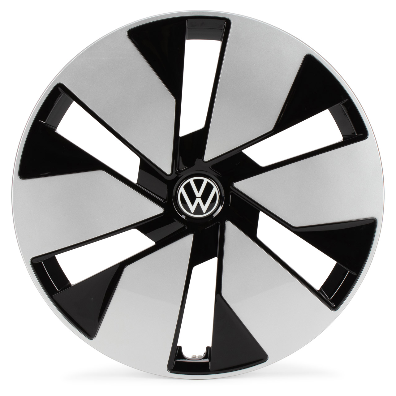 ORIGINAL VW Radkappe Radblende Stahlfelge 18 Zoll Schwarz Silber ID.3 10A601147B WZG