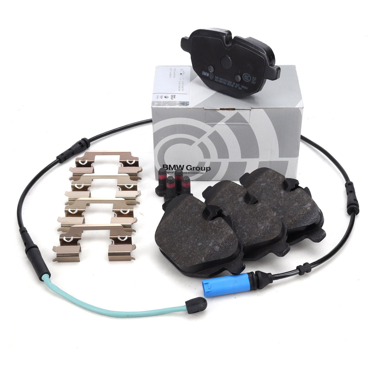 ORIGINAL BMW Bremsbel&auml;ge + Warnkontaktsensor 5er G30 6er G32 7er G11 G12 hinten
