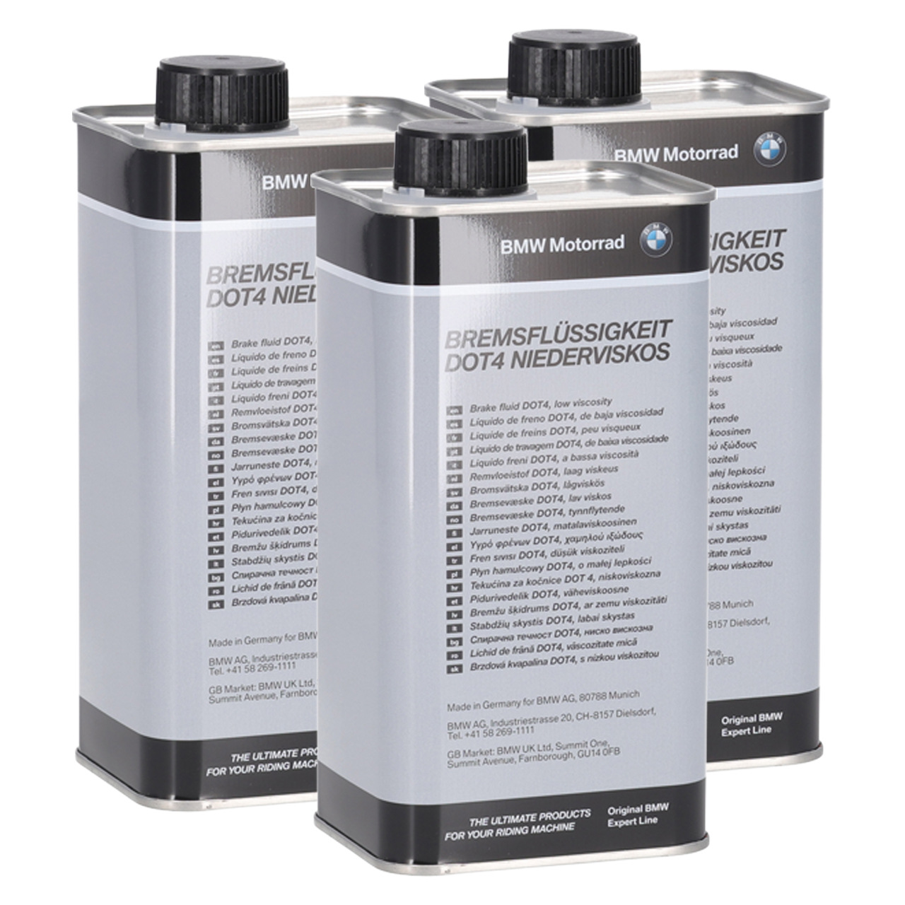 3L 3 Liter ORIGINAL BMW Bremsfl&uuml;ssigkeit DOT 4 LV CLASS 6 83105A87362