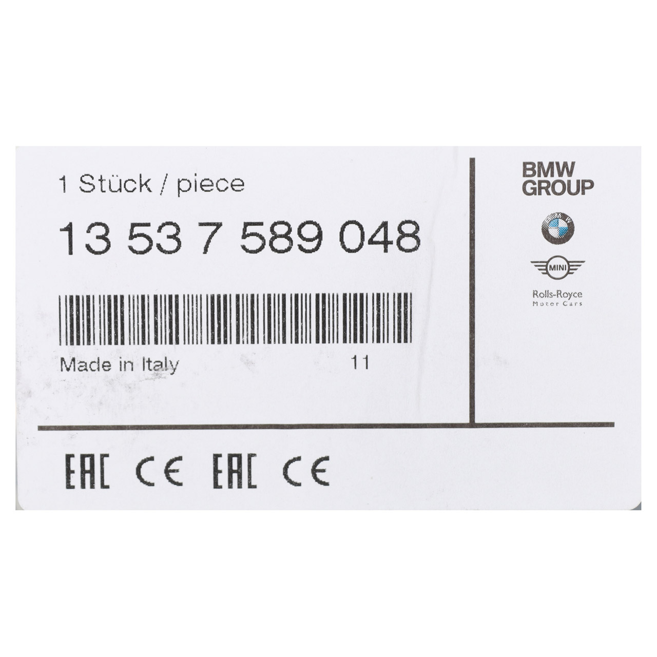 Original BMW Injection Nozzles - 13 53 7 589 048 | myparto