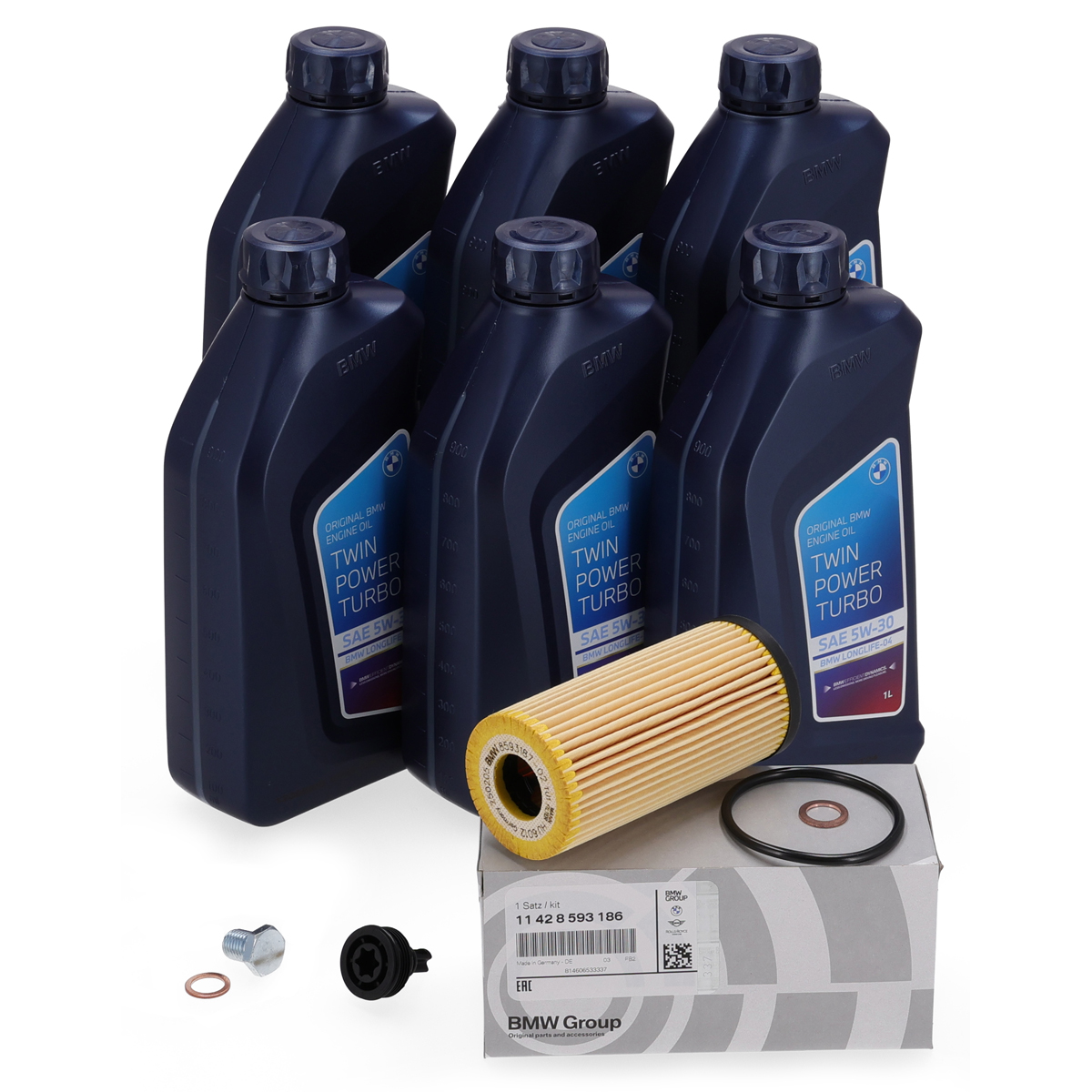 6L ORIGINAL BMW 5W-30 engine oil + oil filter 1 Series F40 2 Series F44 F45 F46 X1 F48 X2 F39 B48 B47