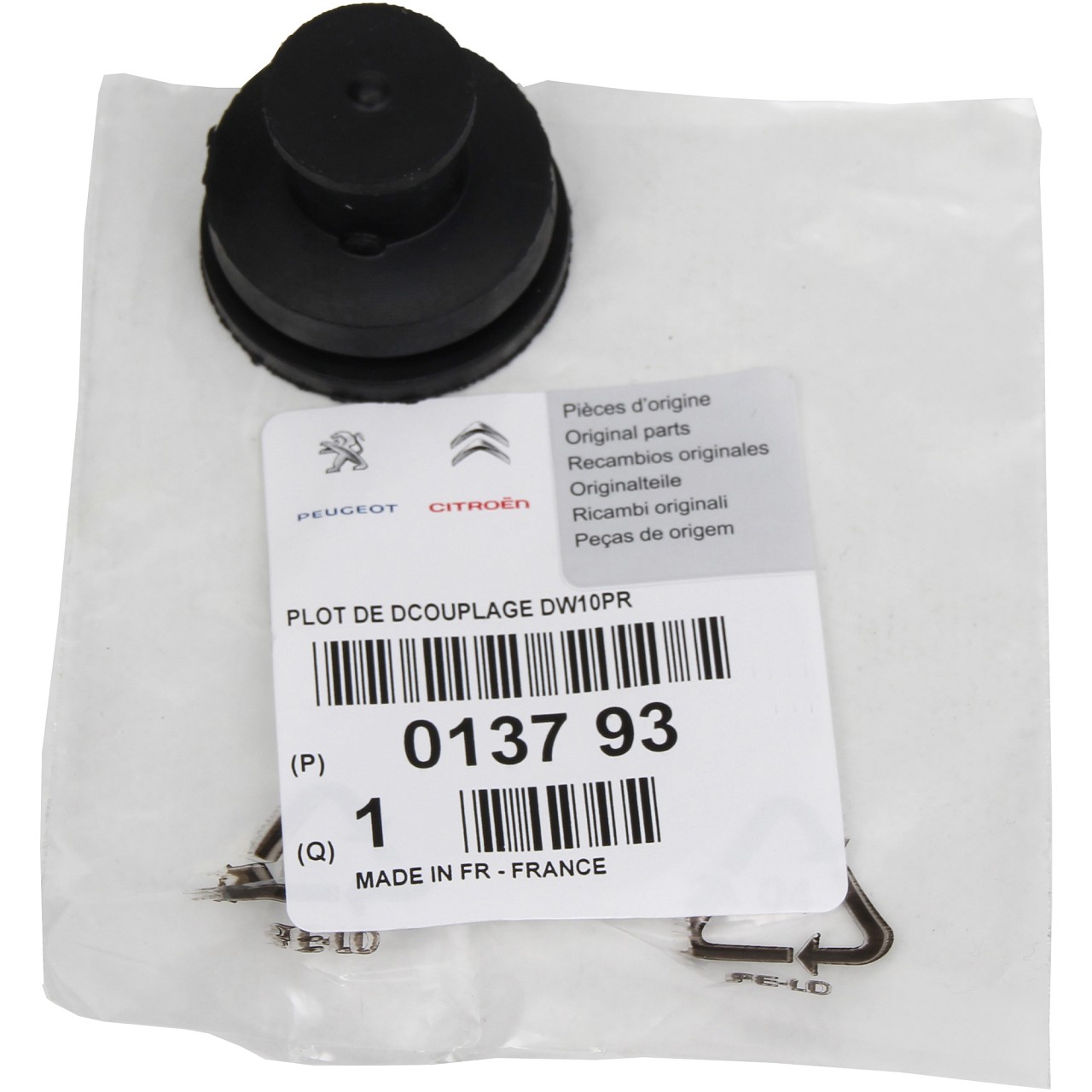 1x ORIGINAL PSA Anschlagpuffer Motorabdeckung C4 I C5 II III 307 308 I 508 I 0137.93