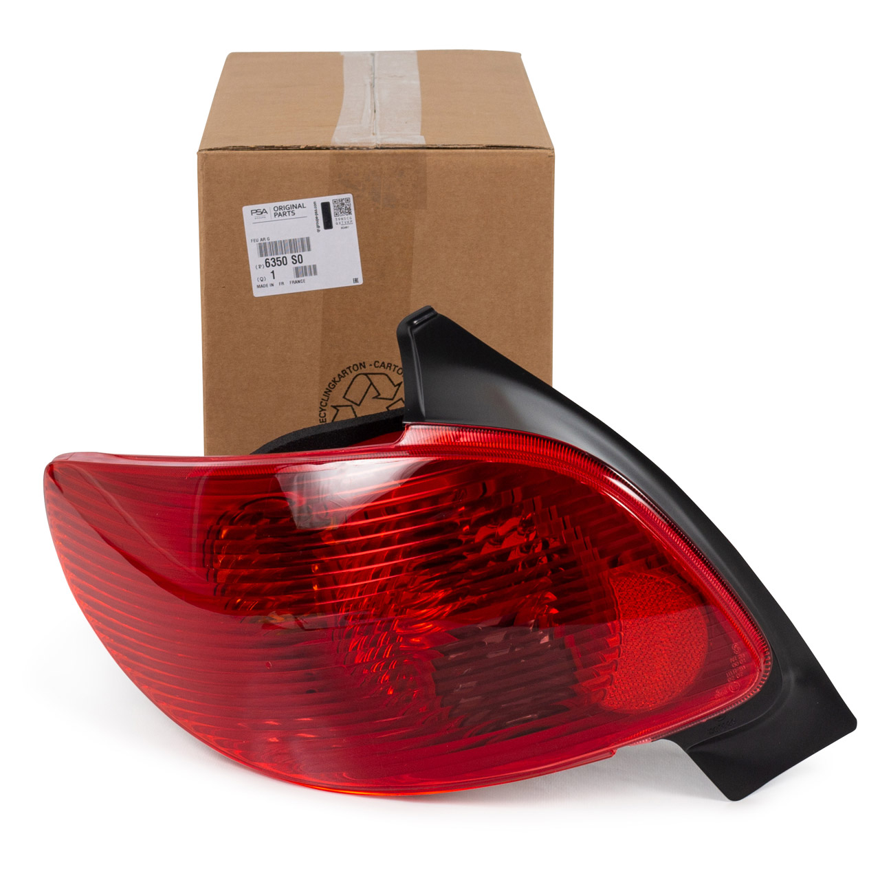 ORIGINAL Peugeot rear light, tail light, brake light, 206 from 06/2003, left, 6350.S0