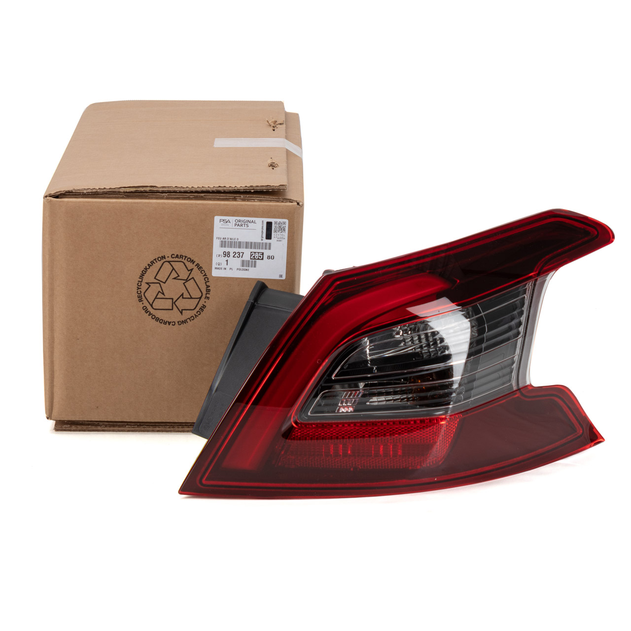 ORIGINAL Peugeot rear light 308 2 from 04.2017 right 9823728580