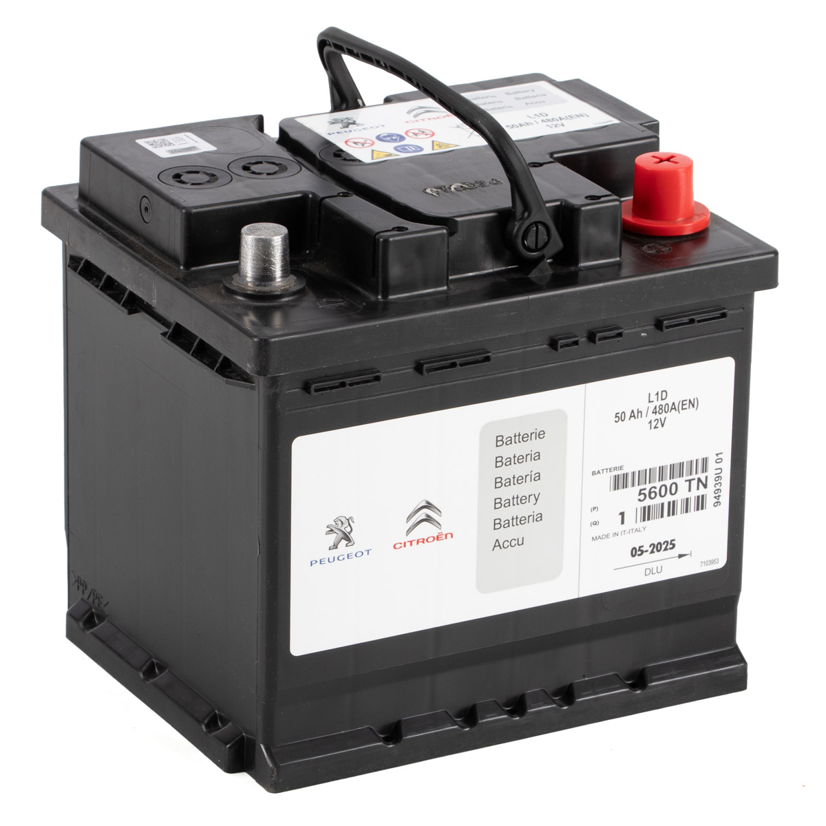 ORIGINAL PSA Opel Autobatterie Batterie Starterbatterie 12V 50Ah 480A 5600.TN