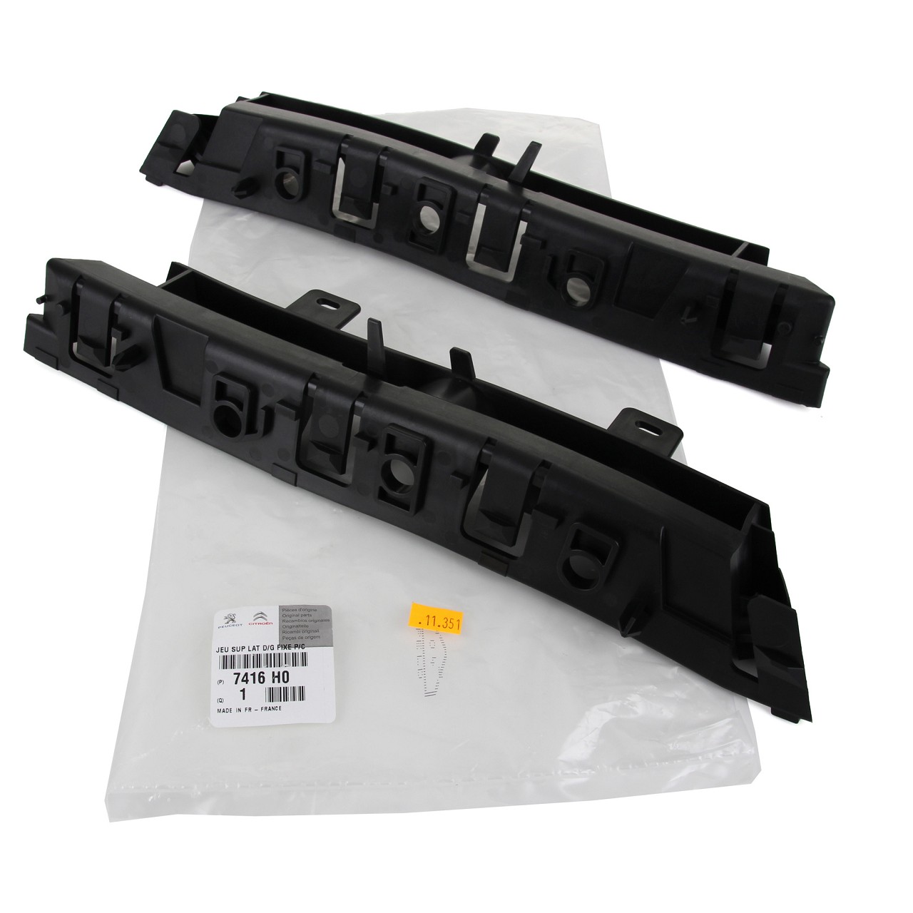 ORIGINAL Citroen bumper bracket bumper support set C5 III front 7416.H0