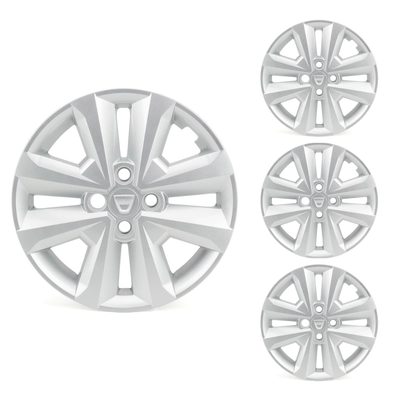 4x ORIGINAL Dacia hubcap wheel cover SORANE 15 inch silver Sandero 3 403152572R