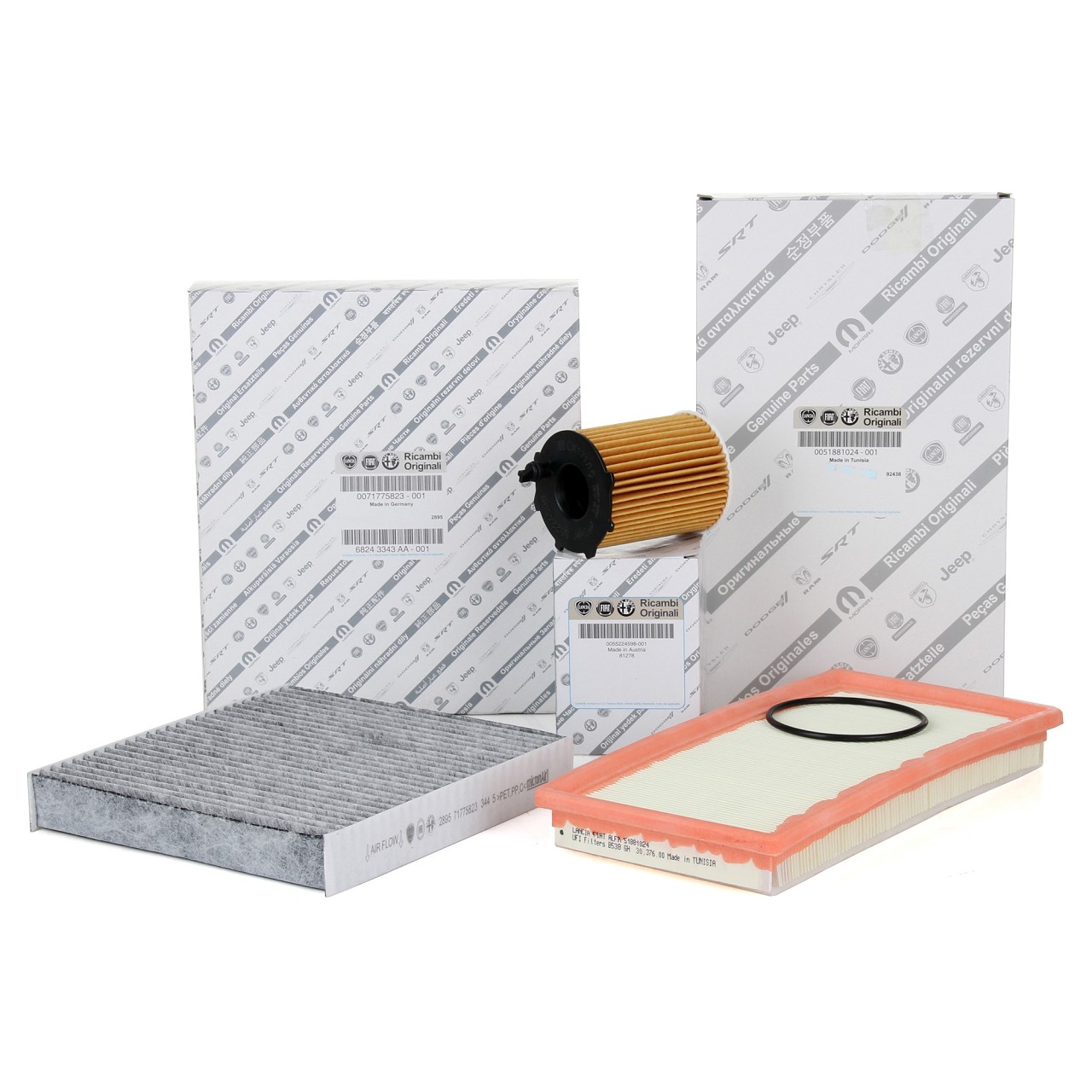 ORIGINAL Fiat inspection kit 500 / 500 C (312) PANDA (312 319) 0.9 80-105 hp