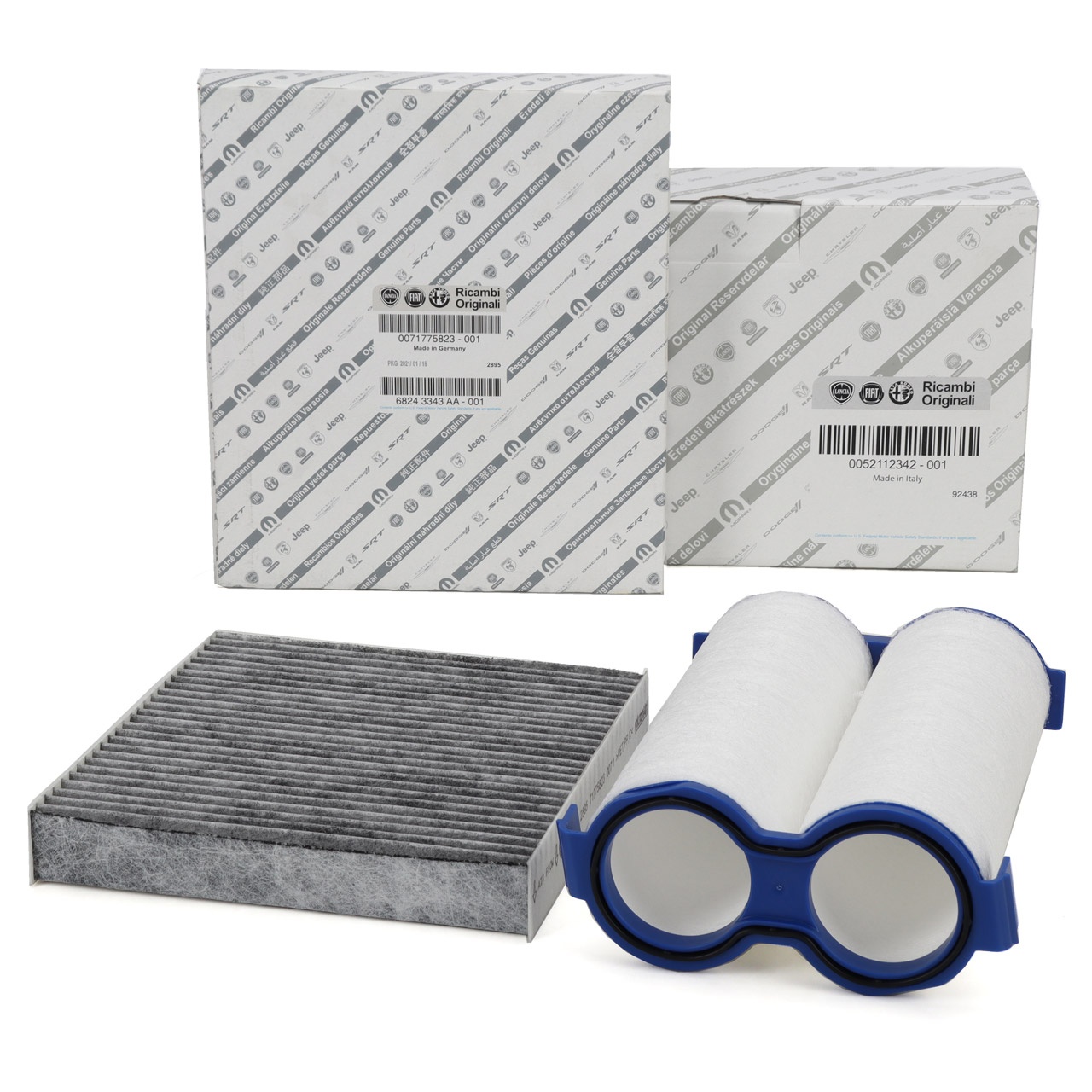 ORIGINAL Fiat cabin filter + air filter 500 (312_) 1.0 mild hybrid 69 hp