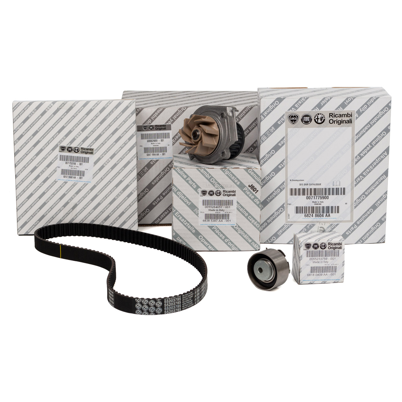 ORIGINAL Alfa Romeo Fiat Lancia timing belt kit + water pump 1.2 1.4 71776007