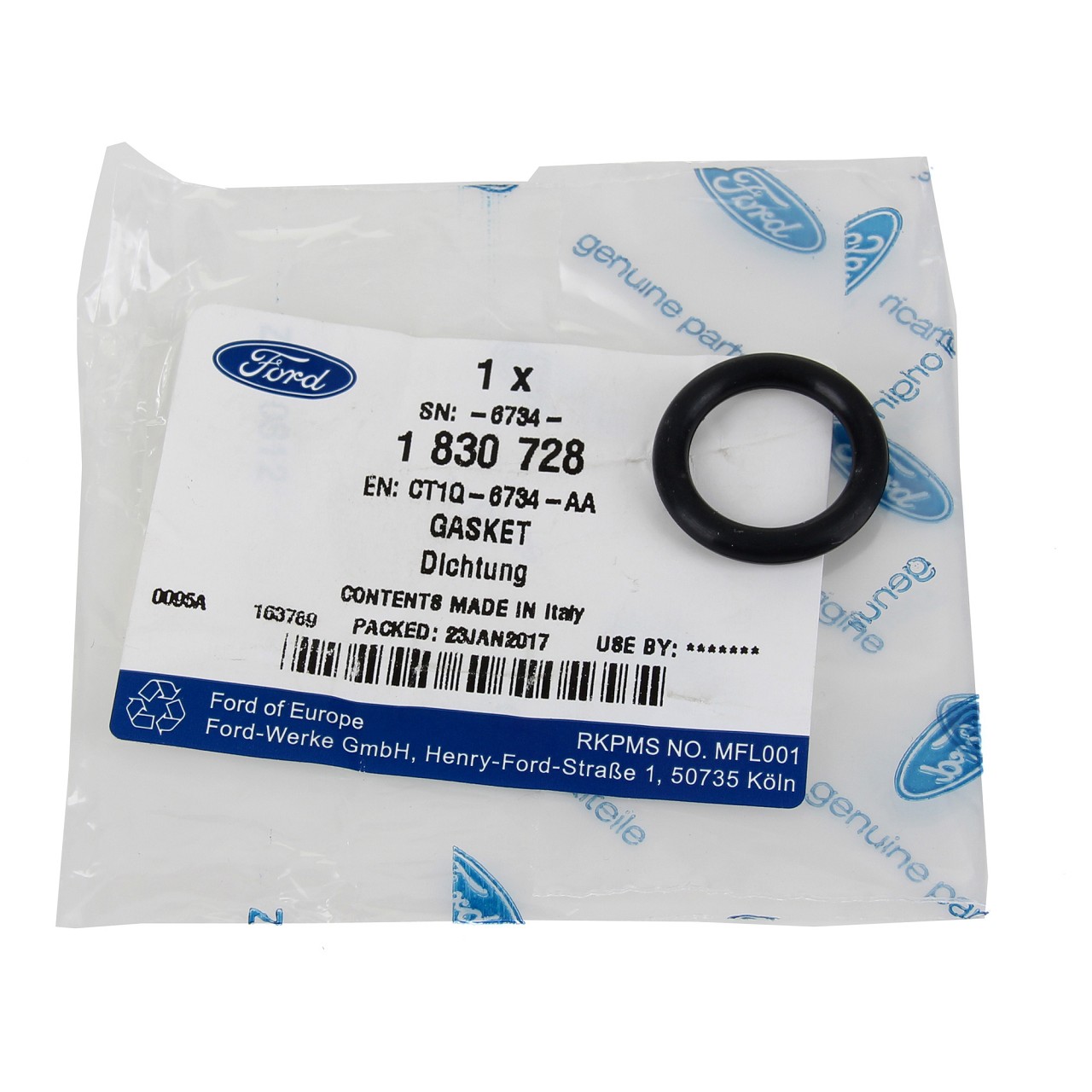 5x ORIGINAL FORD Sealing ring Oil drain plug Tourneo / Transit Connect 1.5/1.6 TDCi 1830728