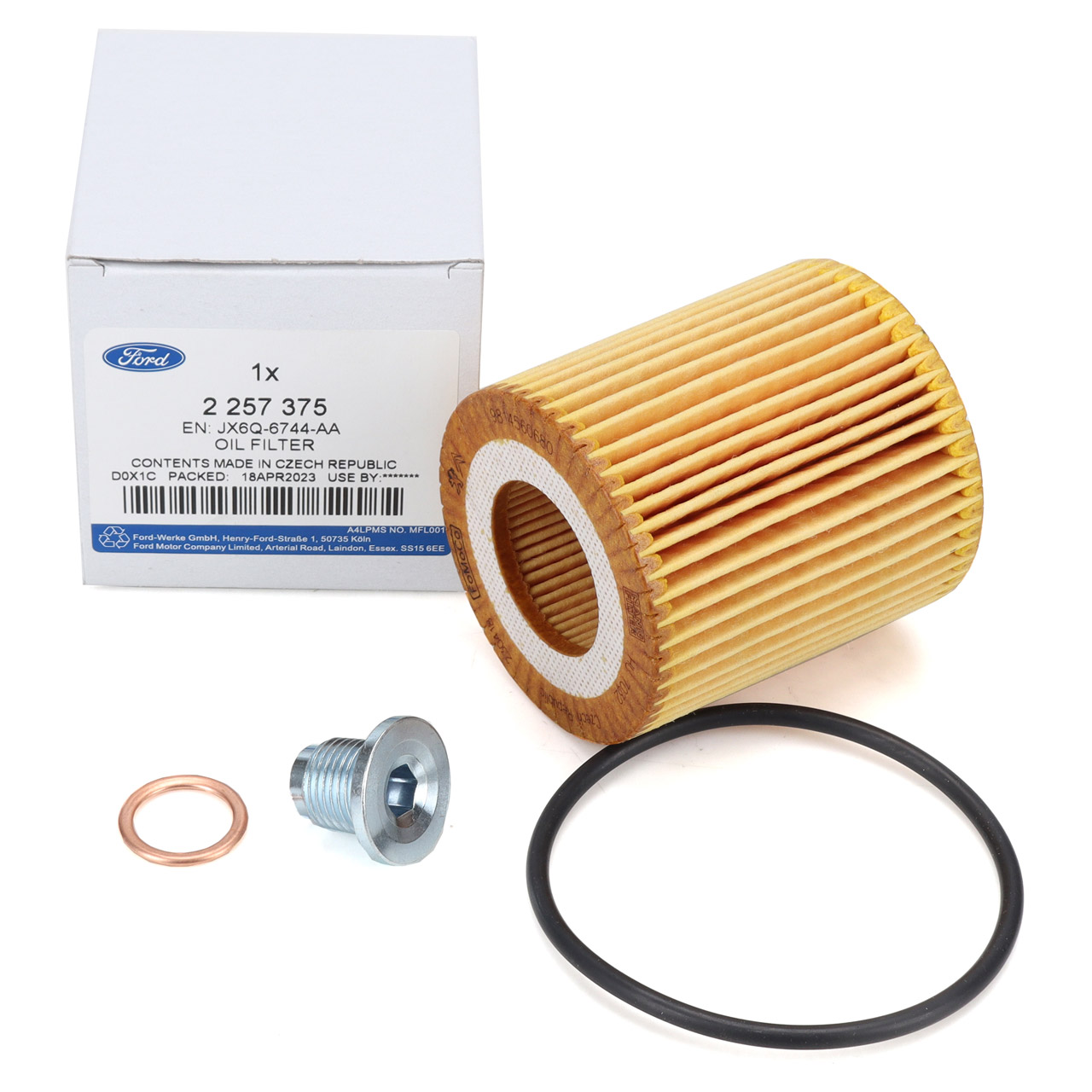 ORIGINAL Ford oil filter + screw Ecosport Focus 4 Tourneo / Transit Connect 1.5 EcoBlue