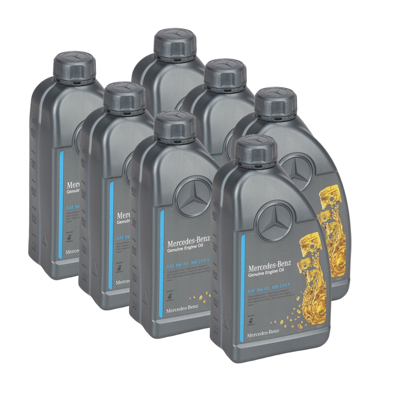 7L 7 liters ORIGINAL Mercedes-Benz engine oil OIL 5W40 5W-40 MB 229.5 0009899202