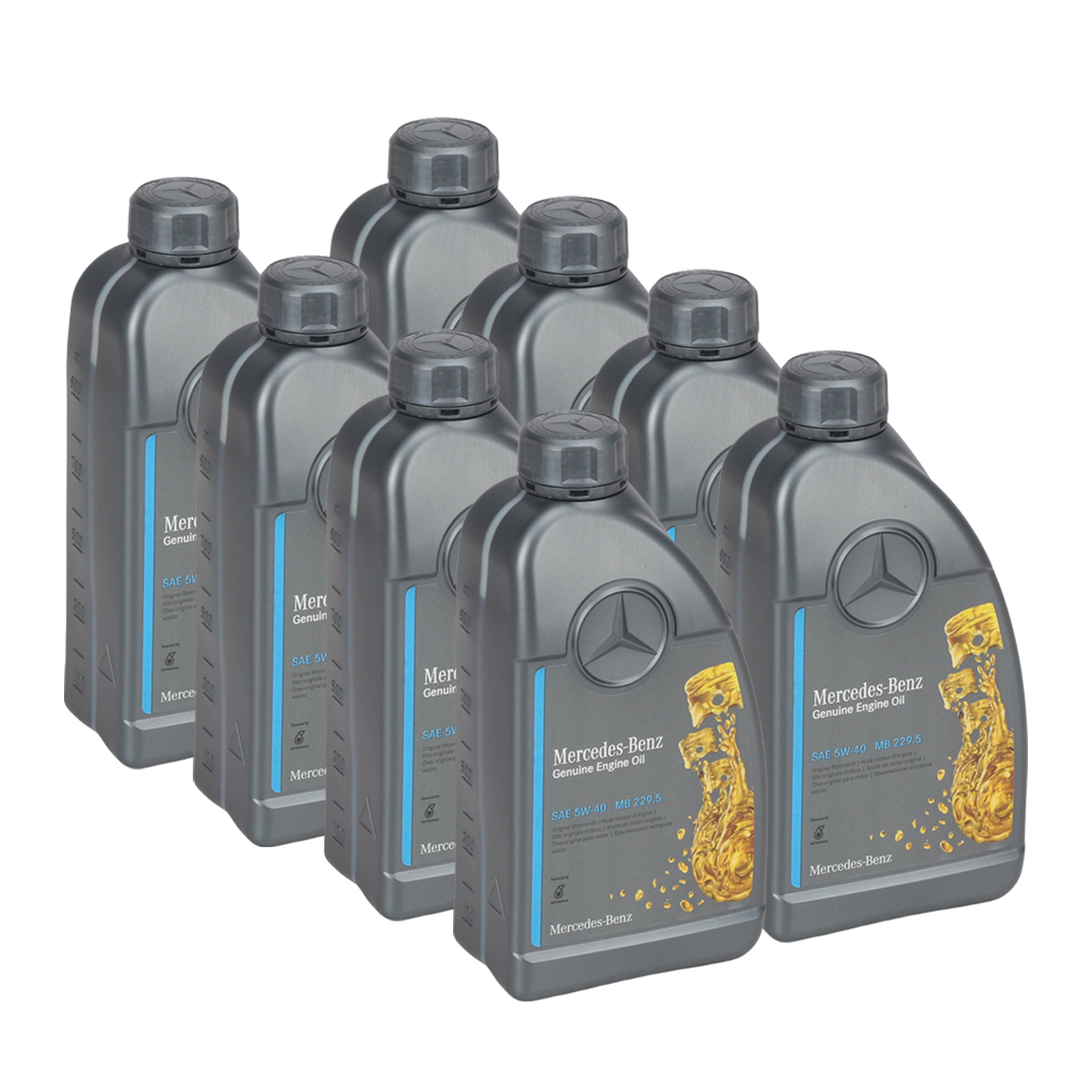 8L 8 Liter ORIGINAL Mercedes-Benz Motor&ouml;l &Ouml;L 5W40 5W-40 MB 229.5 000989920211